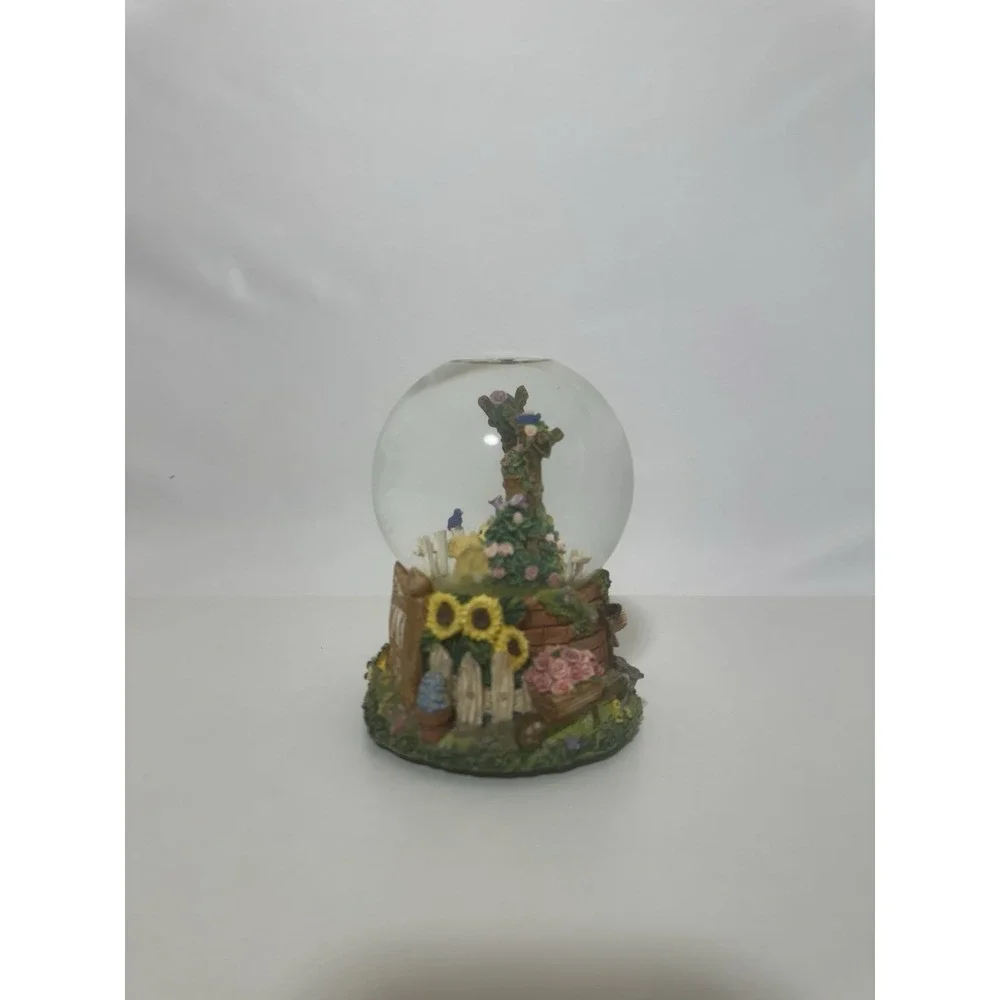 Musical Water Globe Featuring Two Puppies